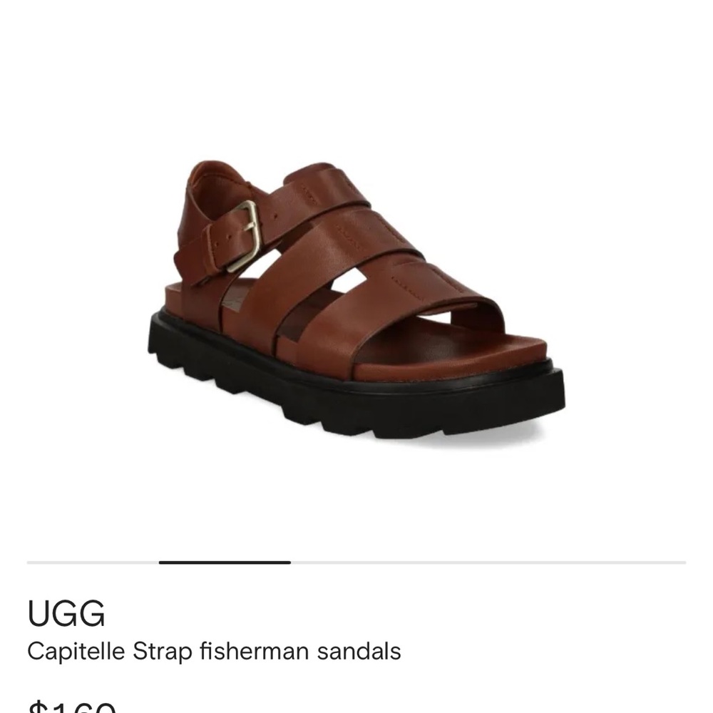 UGG capitelle strap sandal cognac